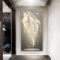 Meiyudu 美誉度 玄关装饰画现代简约过道办公室背景挂画壁画 乘风破浪 75×150cm