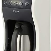 TIGER 虎牌 1 至 4 杯老虎咖啡机深蒸滴灌真空不锈钢服务器奶油白色 ACT-E040WM