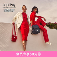 kipling 凯普林 x Peanuts 史努比联名系列冬双肩背包|CITY PACK S 丹宁史努比印花