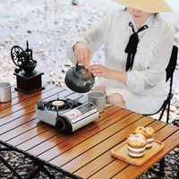 TanXing 探興 戶外露營桌椅便攜小型輕便野外桌椅木紋蛋卷桌子