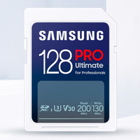 SAMSUNG 三星 PRO Ultimate SD存儲卡 128GB（UHS-I、V30、U3）