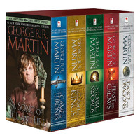 英文原版 冰与火之歌1-5册，A Game Of Thrones 5-Copy Box 权利的游戏