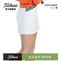 泰特利斯 高尔夫服装女士短裙23夏季PLAY-CLASSIC女装舒适运动裙裤 白色 L