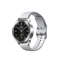 米粉节：Xiaomi 小米 Watch S3 蓝牙版 智能手表 47mm 银色 氟橡胶表带