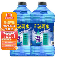 祁仕 汽车四季通用防冻玻璃水-25度2L*2瓶装 新能源汽车 适用