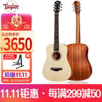 TAYLOR 泰勒BT1单板民谣吉他 泰莱云杉木旅行吉它原木色 34英寸