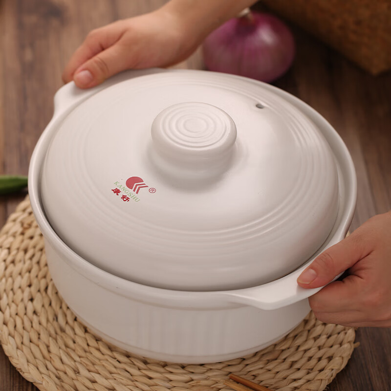 KANGSHU 康舒 大容量砂锅炖锅家用燃气耐高温干烧不裂沙锅石锅