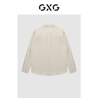 GXG奥莱 【生活系列】冬季商场同款重塑系列米色长袖衬衫
