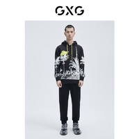 GXG奥莱 男冬商场同款黑色收口针织长裤#GC102507L