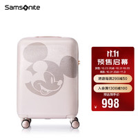 Samsonite 新秀丽 行李箱拉杆箱迪士尼米奇登机箱旅行箱AF9*05007米色20英寸