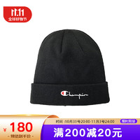 冠军（champion）帽子毛线帽针织帽运动休闲 H01014 黑色 