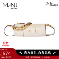 MANU Atelier 牛皮单肩包 圆筒包 XX MINI CYLINDER系列 乳白色