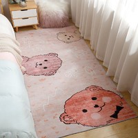 JRB 嘉瑞寶 家用地毯ins風臥室床邊毯可睡可坐房間保暖地毯80*160cm 三只小熊