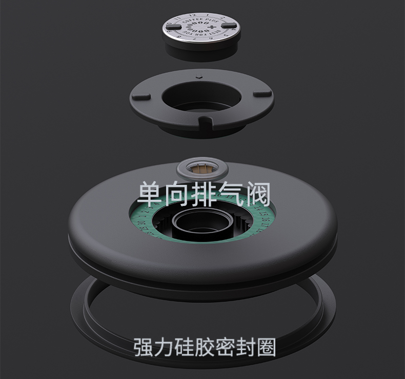 咖啡豆保存罐咖啡粉密封罐单向排气咖啡储存罐储豆收纳罐养豆罐