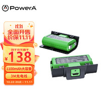 PowerA XBOX SERIES S|X兼容XBOX ONE S AND X无线游戏手柄电池 1100ma双电池+充电数据线 支持边充边玩