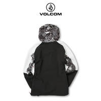 VOLCOM 钻石女装大牌专业户外保暖透气滑雪服2023冬季新款连帽夹克