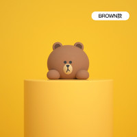 karcle 卡客 LINE FRIENDS联名汽车摆件2022新款布朗熊可爱创意中控台公仔车载车上车内装饰用品 小号布朗熊（单个）