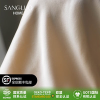 SANGLUO 桑罗 家纺22姆米真丝四件套纯色简约奢华亲肤丝滑呵护睡眠床品SANGLUO Y061香槟色22姆米 220cmx240cm