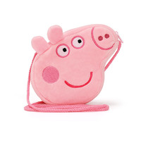 小猪佩奇 毛绒玩具佩琪公仔儿童可爱卡通创意猪头型斜跨包女