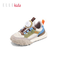 ELLE kids ELLEkids童鞋男童运动鞋2023秋季新款旋钮女童休闲鞋学生儿童鞋子