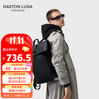 Gaston Luga 双肩包石墨黑16英寸电脑大容量背包男时尚潮流休闲旅行学生书包