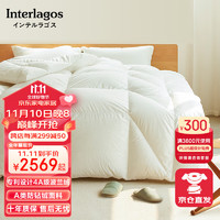 Interlagos 日本进口羽绒被95%白鹅绒冬被 五星级酒店被子被芯冬季加厚鹅绒被 4A级波兰绒-偏厚款 200x230cm