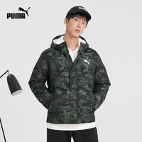 PUMA 彪马 男款迷彩保暖连帽羽绒服外套 CAMO 585532