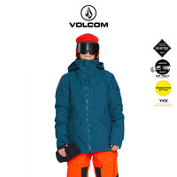 VOLCOM 钻石GPT高端女士羽绒服连帽滑雪服冬季Gore-Tex 2L防风防水