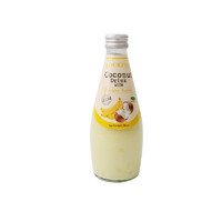 88VIP：LOCKFUN 乐可芬 泰国进口乐可芬Lockfun香蕉味椰子汁饮料290ml*1瓶网红椰奶含椰果