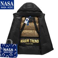 NASA ACDC ewjp 冬季加厚黑金保暖男女羽绒服外套