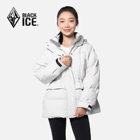 BLACKICE 黑冰 23冬季新品黑冰鹅绒户外时尚休闲羽绒服宽松可脱卸帽外套女4003F