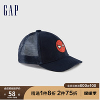Gap 盖璞 男幼童秋季2023棒球帽771625儿童装休闲帽 海军蓝 2-5岁 90/52cm（M/L）