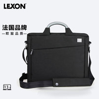 LEXON 乐上 商务手提13.3英寸电脑公文包男士会议袋单肩斜跨商务公文包 825N