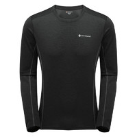 MONTANE盟泰恩DART LONG SLEEVE 户外速干衣男透气徒步爬山越野跑 BLACK 黑色 M