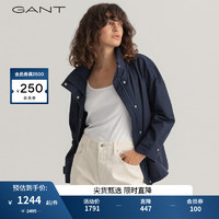 GANT甘特女士美式休闲宽松立领短款夹克外套|4700207 433夜蓝色 M