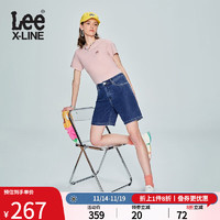 LeeXLINE23中蓝色百慕大女牛仔短裤显瘦LWB0001955PN-039 中蓝色 26