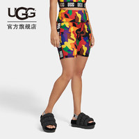 UGG季女士LOGO徽标傲娇款舒适高腰运动单车短裤1143131 PRDP | 时尚骄傲款 S