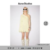 Acne Studios2022春夏女士不对称连衣裙 柠檬黄色 L