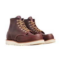 RED WING 红翼 8138 男士棕色系带圆头机车休闲美式工装靴