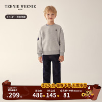 Teenie Weenie Kids小熊童装男女童简约圆领套头卫衣 灰色 110cm