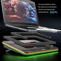 IETS GT500 强力涡轮风扇(5000 RPM) RGB 笔记本电脑冷.