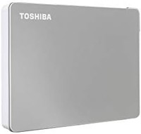 TOSHIBA 東芝 Canvio Flex 4TB 便攜式外置硬盤 USB-C USB 3.0，銀色- HDTX140XSCCA