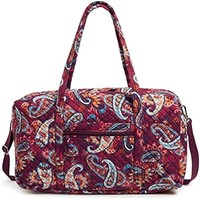 Vera Bradley 女式棉质平躺旅行行李袋, 佩斯利花纹 Jamboree, 均码