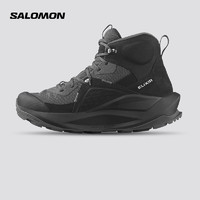 萨洛蒙（Salomon）男款 户外运动防水透气舒适减震中邦徒步登山鞋 ELIXIR MID GTX 黑色 472959 UK7(40 2/3)