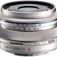 M.Zuiko 17mm f1.8（银色）适用于奥林巴斯和松下 Micro 4/3 相机
