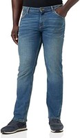 TOM TAILOR 男士 Marvin 直筒牛仔裤, 10147 - 石蓝色牛仔墨水, 33W / 36L