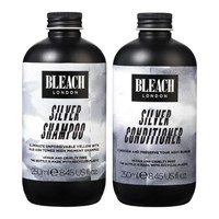 超值黑五：BLEACH LONDON 銀色 洗發水和護發素組合 250ml*2瓶