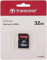 Transcend 創見 32GB SDHC Class 10 閃存卡高達 30MB/s (TS32GSDHC10), 藍色