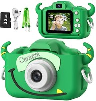 Goopow 兒童相機玩具適合 3-8 歲男孩,兒童數碼攝像機相機帶卡通軟