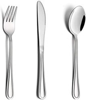 HaWare 9 件套幼兒餐具不銹鋼兒童餐具銀器套裝,兒童餐具套裝包括 3 把刀,3 把叉子,3 把勺子